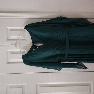 Floor Length Dark Green Dress